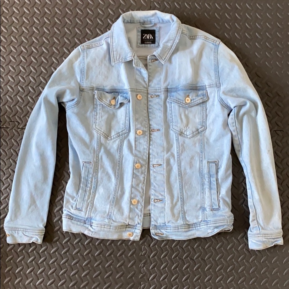 Men's Large Denim Jacket From Zara